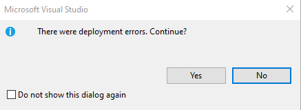 Report Deployment Error