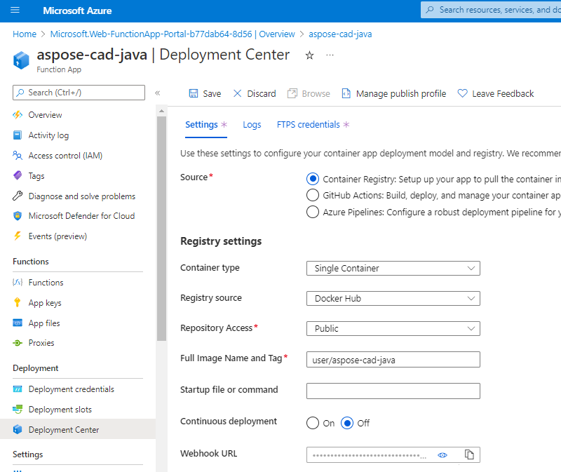 Deployment center