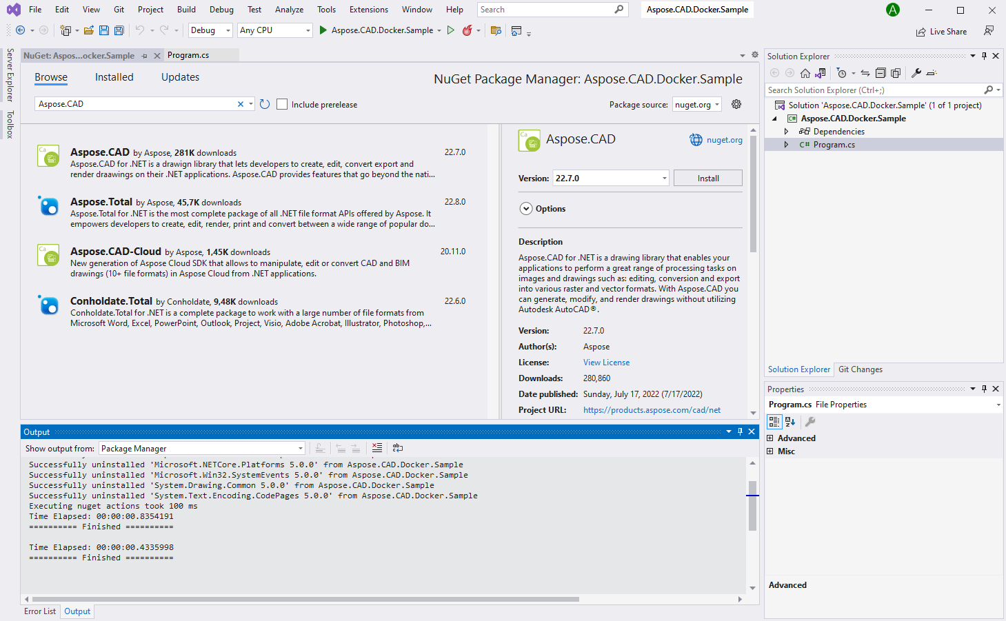 Aspose.CAD on NuGet