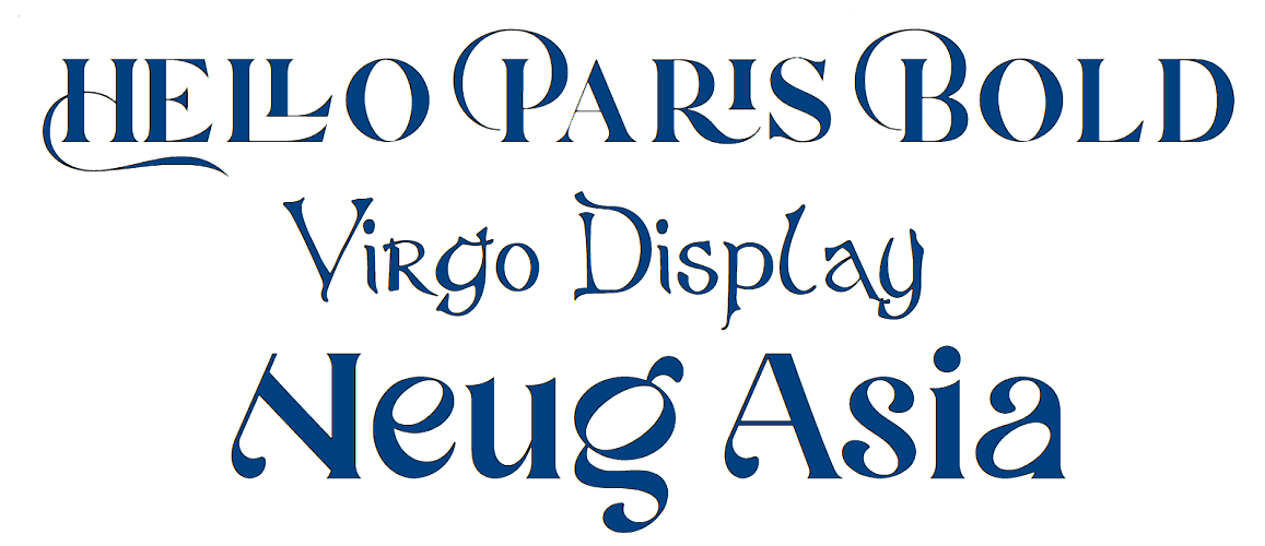 Exemples de polices serif stylisées