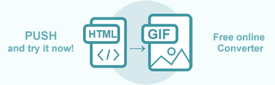 Texto “Convertidor de HTML a GIF”