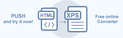 Text “HTML to XPS Converter”