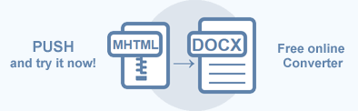 Text “MHTML to DOCX Converter”