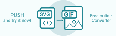 Texto “Convertidor de SVG a GIF”