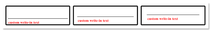 Adaptive write-ins