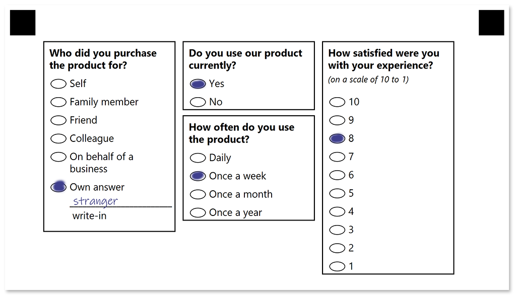 Filled form