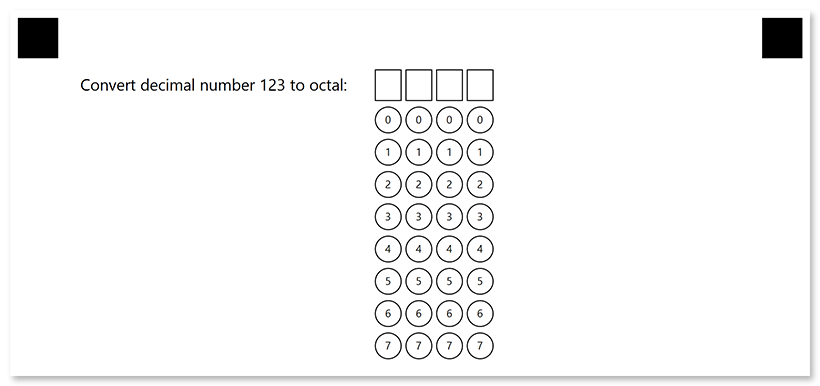 Horizontal grid example