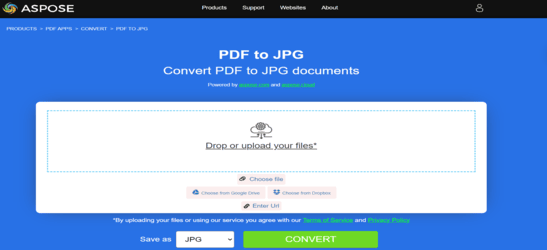 Aspose.PDF конвертация PDF в JPEG с бесплатным приложением