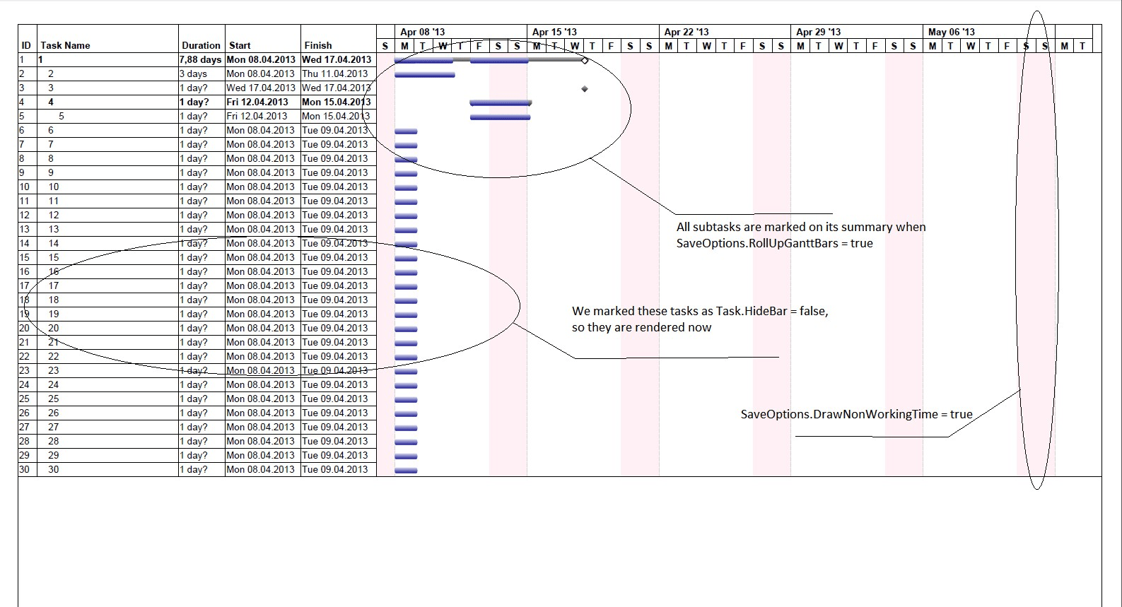 export MPP as Gannt chart PDF