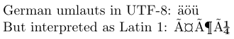 UTF8 supported by the inputenc package