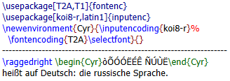 Encondings exmple source code