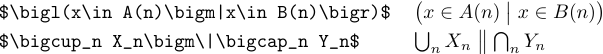 Delimiters in the middle of formulas