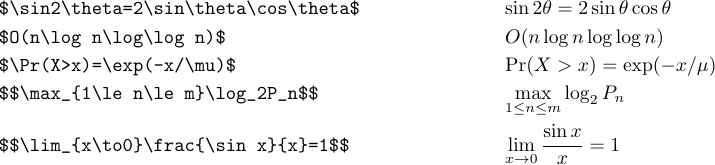 Using math function and named operator commands