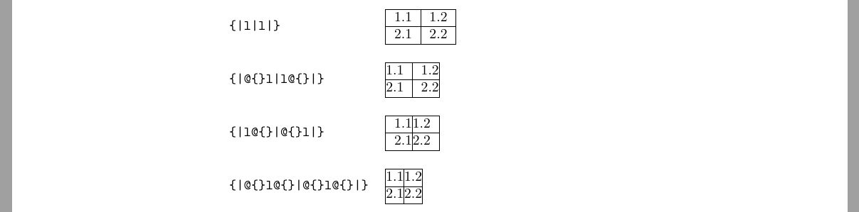 Example output