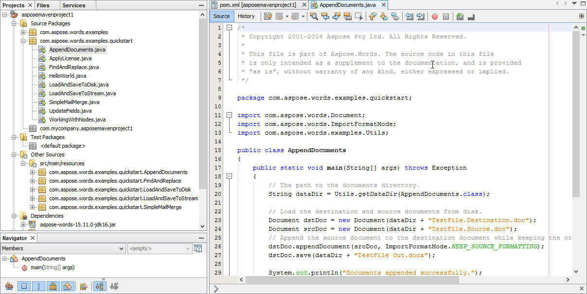 aspose-words-java-for-netbeans-8